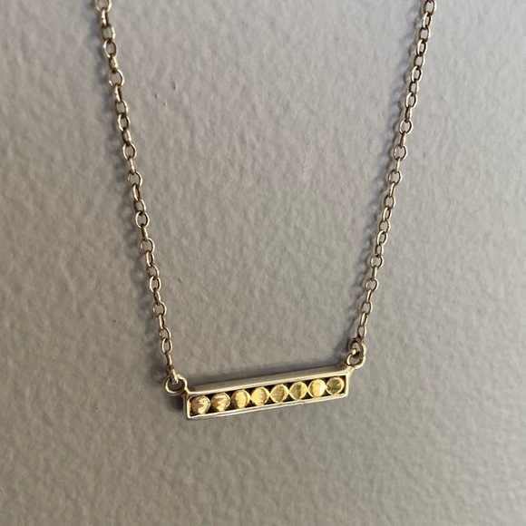 Anna Beck Sterling Silver Reversible Bar Necklace - Picture 4 of 11